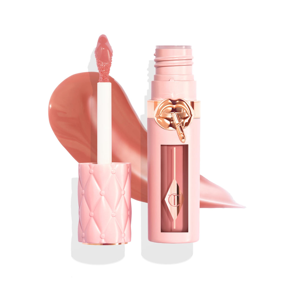 Charlotte Tilbury packaging front view showing gloss benefits