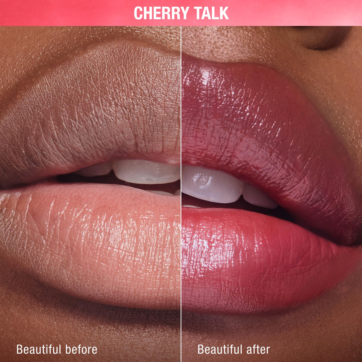 Charlotte Tilbury close-up texture of balm showing creamy sheen and nourishing finish