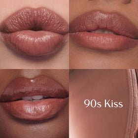 Charlotte Tilbury texture swipe of balm-tint emphasizing dewy finish and blendability