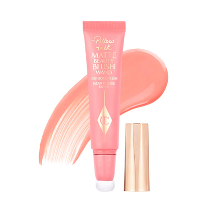 Charlotte Tilbury front packaging showing compact blush wand, ideal for travel