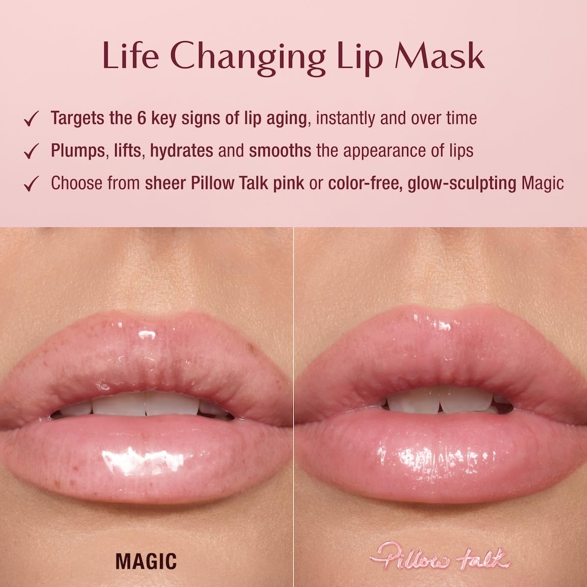Charlotte Tilbury open jar revealing creamy mask texture for nourishing hydration