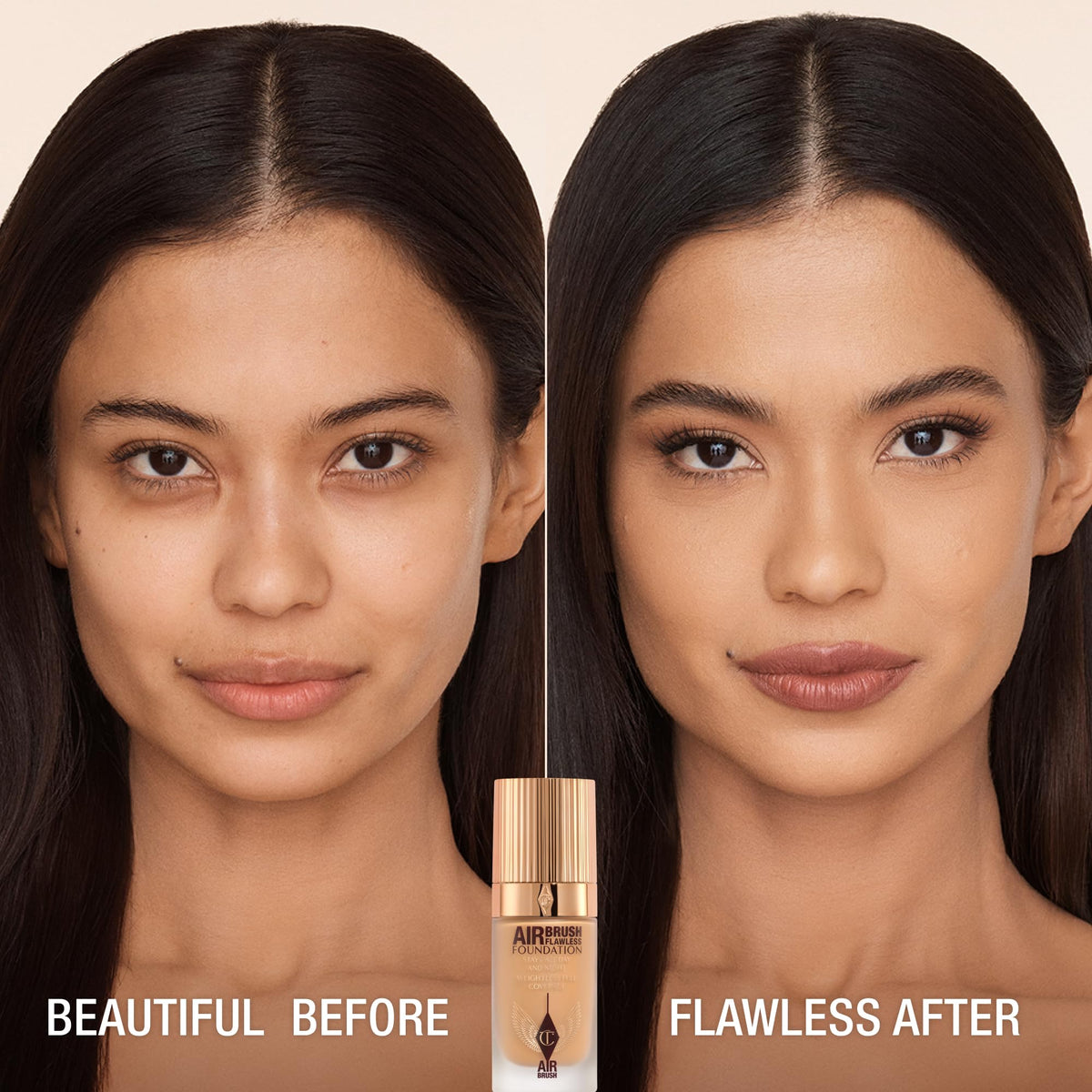 Charlotte Tilbury pump dispensing foundation for controlled, hygienic application