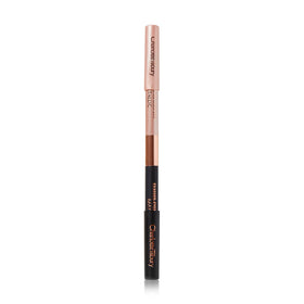 Charlotte Tilbury pencil next to a ruler showing portable size and travel-friendly benefit