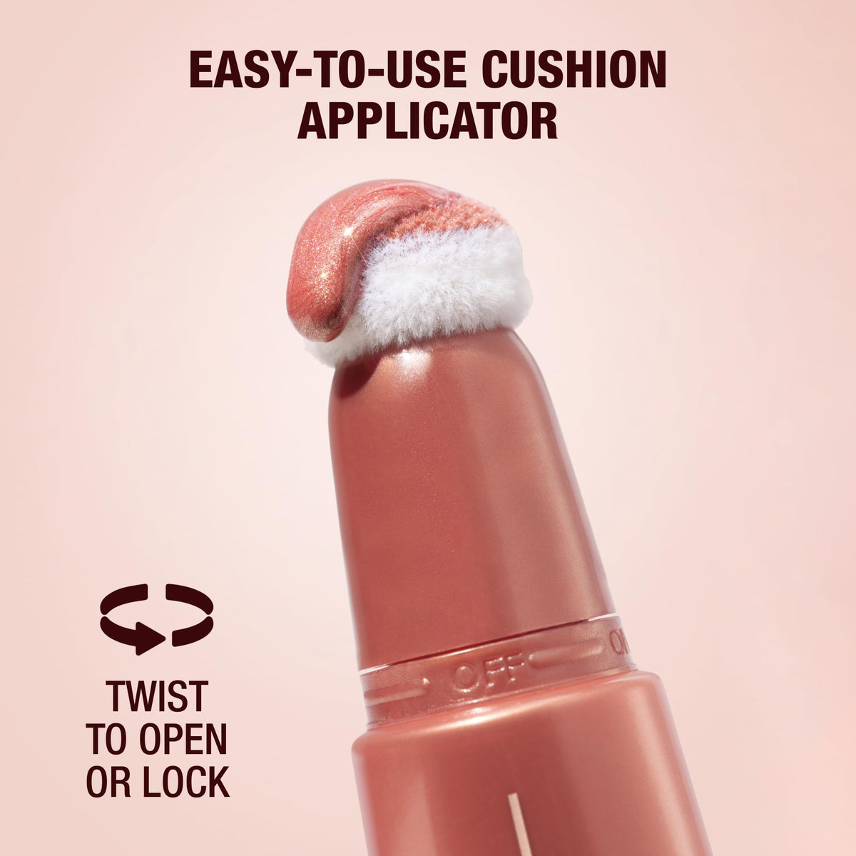 Charlotte Tilbury next to brushes and sponge showing easy everyday application