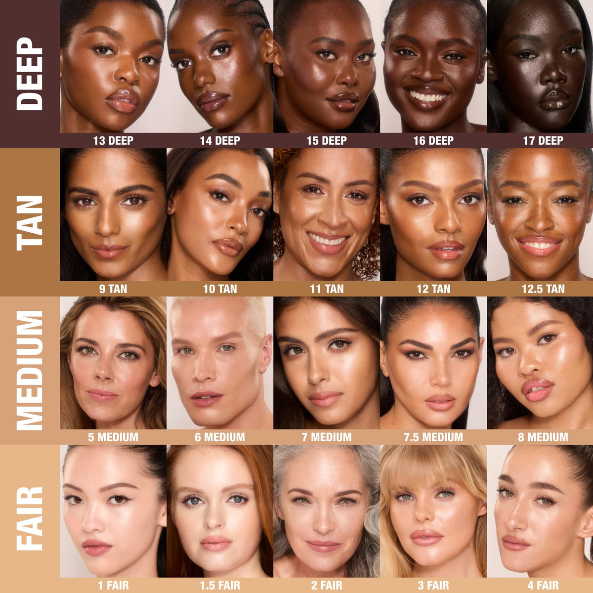 Charlotte Tilbury product label and ingredient list visible to show skincare-active benefits