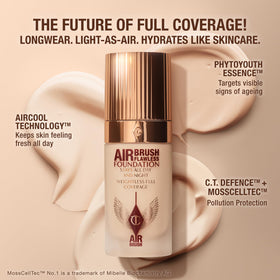 Charlotte Tilbury swatch of shade 8 Neutral on arm for shade-matching clarity