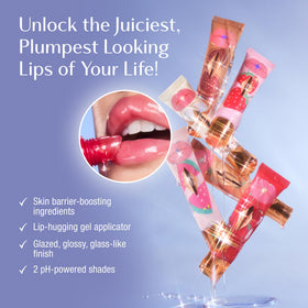 Charlotte Tilbury oil texture swirl highlighting hydrating hyaluronic formula