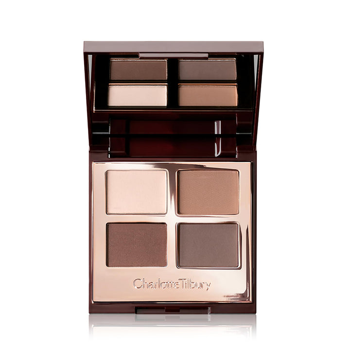 Charlotte Tilbury front packaging showing the compact and shade names benefits easy storage