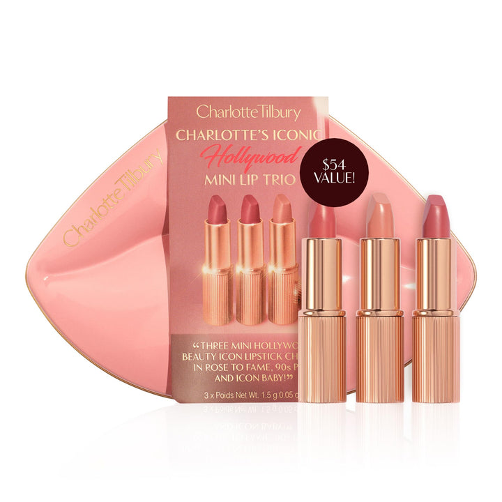 Charlotte Tilbury trio front packaging showing three minis and gift appeal