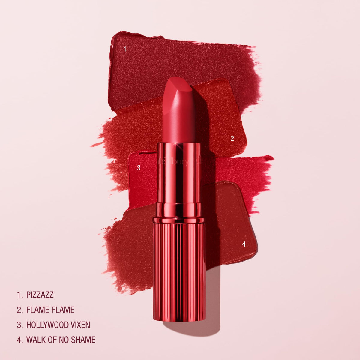 Charlotte Tilbury lipstick beside coin to show size and portability