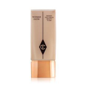 Charlotte Tilbury front packaging showing 40ml primer and elegant tube benefit radiance