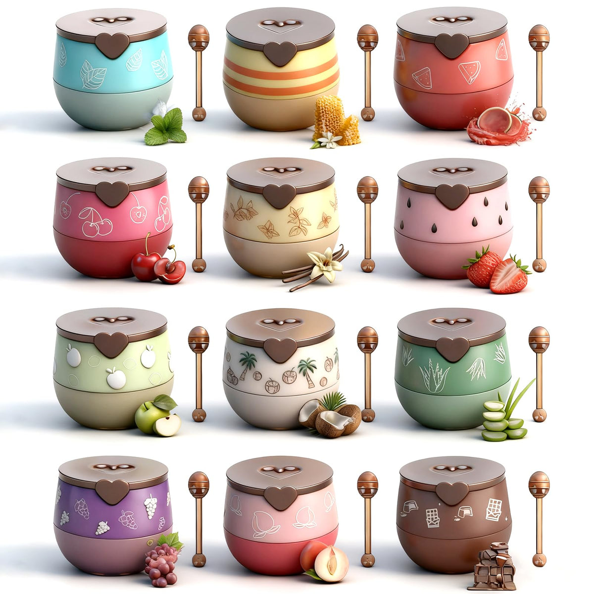 Charm Kiss front packaging honey pot showing cute design and travel-ready appeal