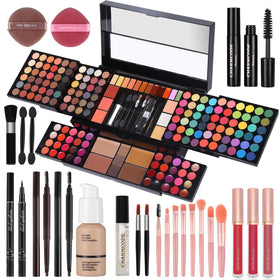 CHARMCODE open kit showing organized palettes and mirror for easy travel