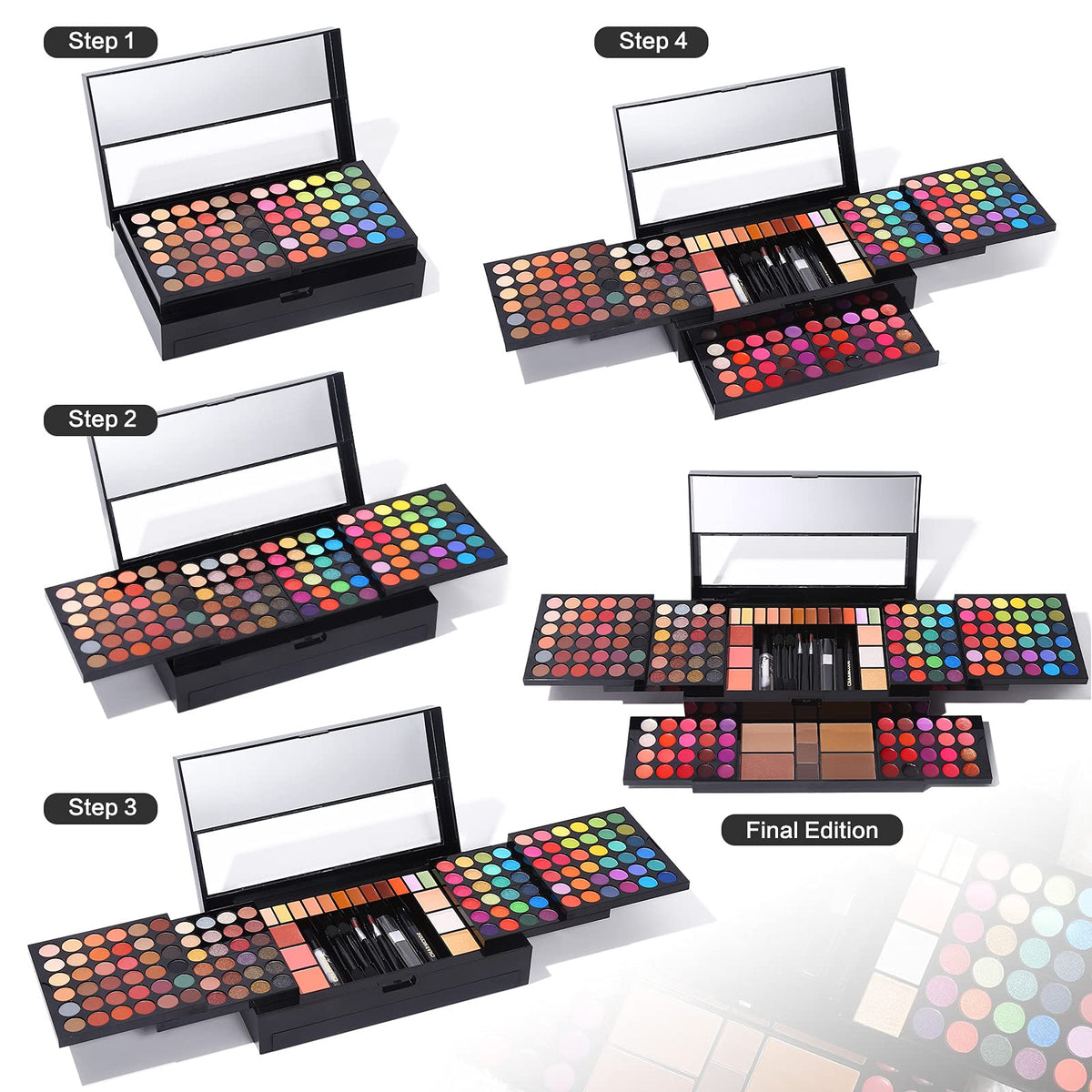 CHARMCODE applying eye shadow on model demonstrating real use