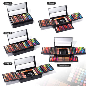 CHARMCODE applying eye shadow on model demonstrating real use