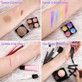 CHARMCODE teen applying makeup from kit showing beginner-friendly design