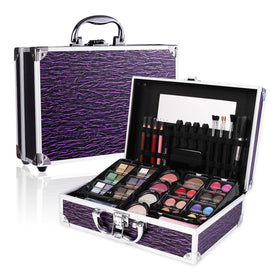 CHARMCODE open case displaying palettes and mirror for on-the-go application