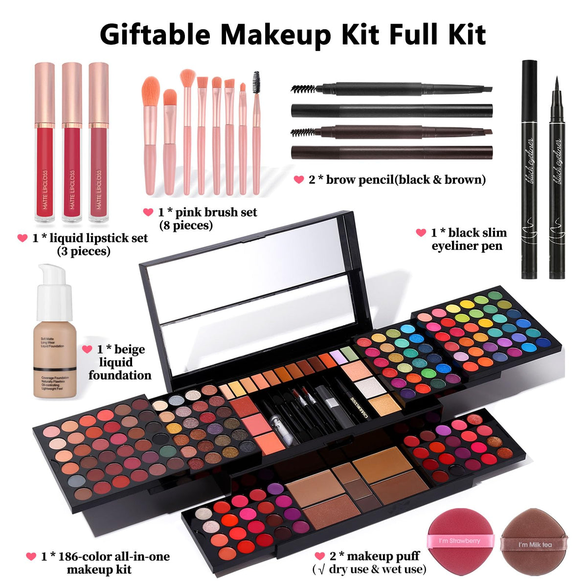 CHARMCODE hand holding kit next to handbag to show compact size