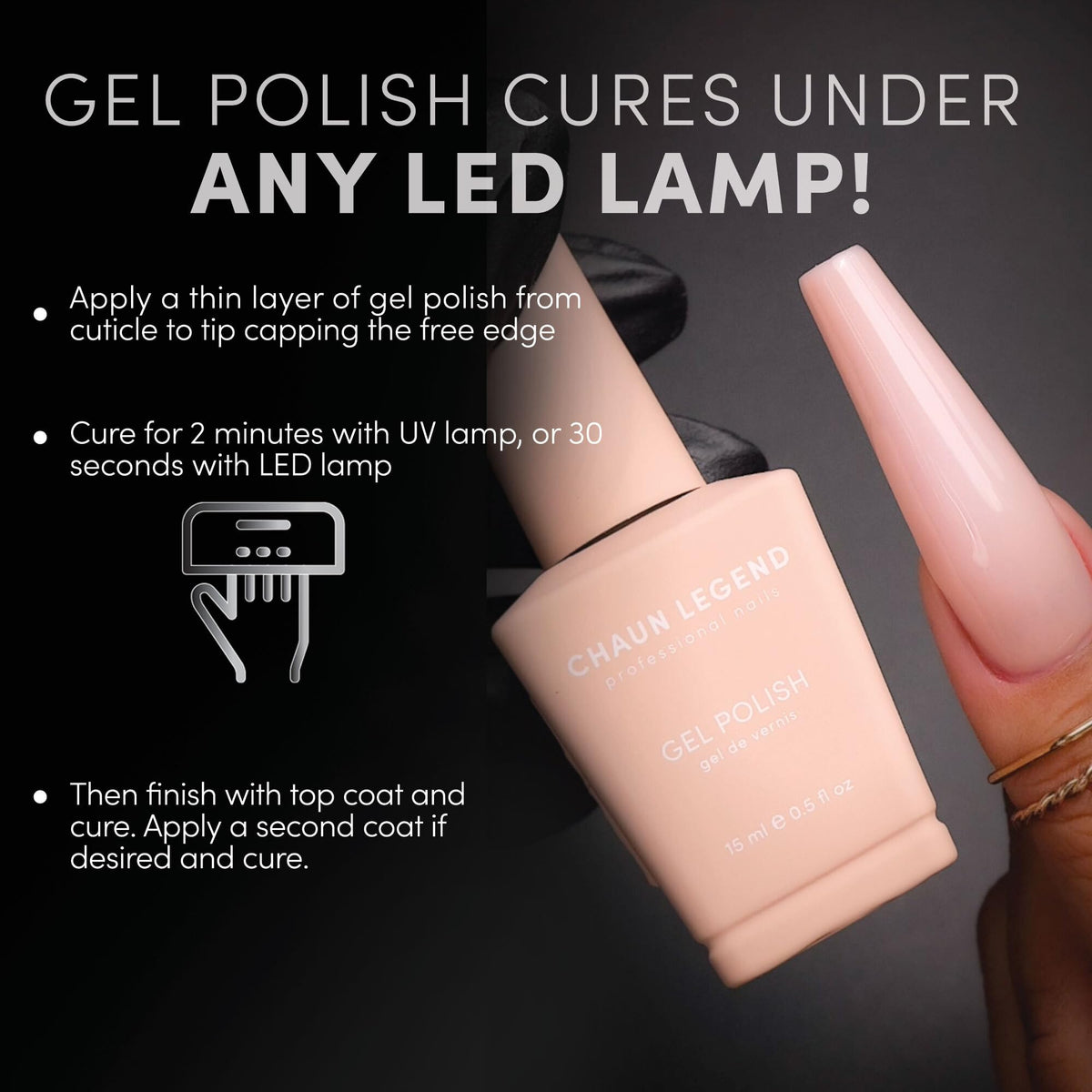 Chaun Legend nails styled in evening outfit showing polished look for special occasions benefit