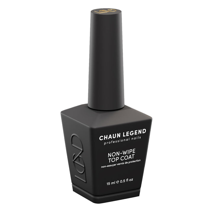 Chaun Legend top coat front packaging showing label and 15ml bottle, professional appeal