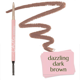 Chella eyebrow pencil front view showing sleek mechanical design and precision