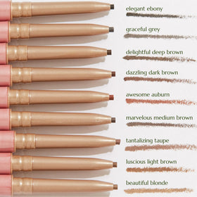 Chella pencil in bag scale demonstrating portable size and on-the-go touchups