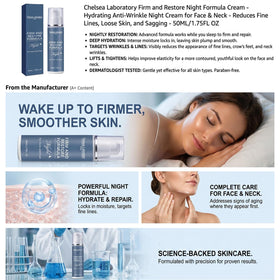 Chelsea Laboratory Firm face and neck comparison showing size and coverage