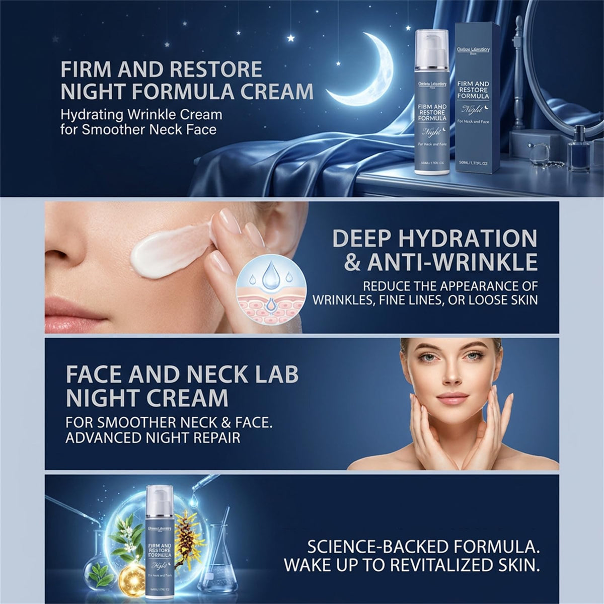 Chelsea Laboratory Firm cream texture close-up highlighting rich hydration