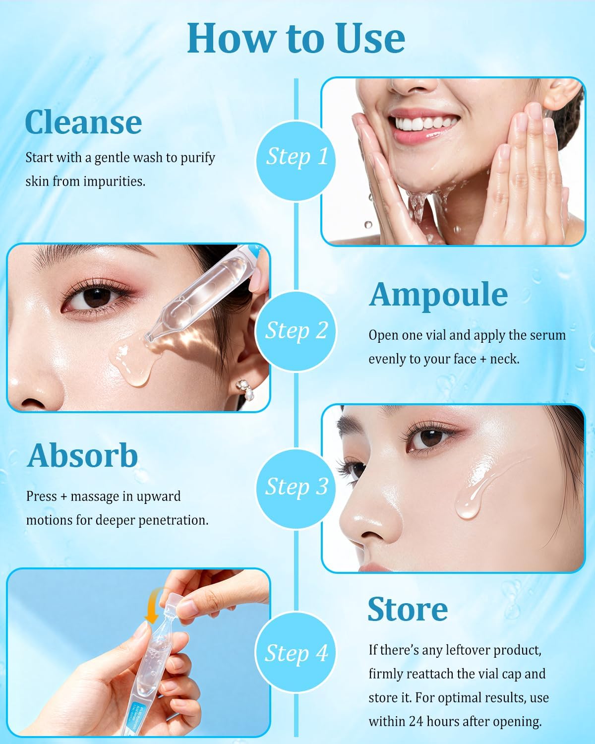 CHEOKINGBA applied to skin with visible smoothing effect, supports plumper texture