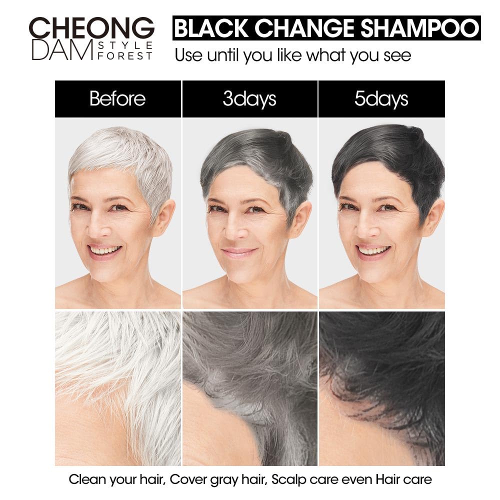 CHEONG DAM STYLE application on wet hair demonstrating easy at-home use