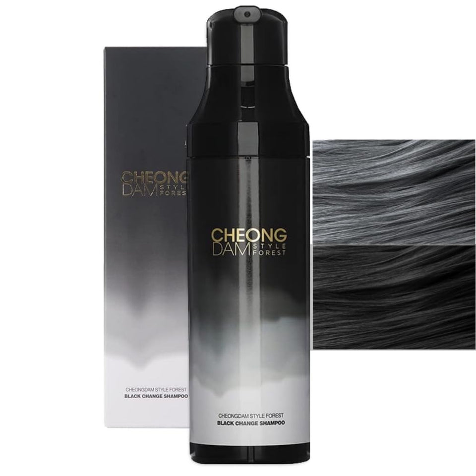 CHEONG DAM STYLE front bottle shot showing product and shade benefits