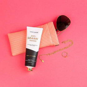 Chez Gagné cream texture close-up highlighting smooth, non-greasy formula benefit