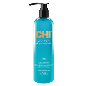 CHI product front label showing brand and conditioner benefit for curls
