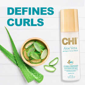 CHI curl cream on bathroom vanity in lifestyle scene for daily routine inspiration