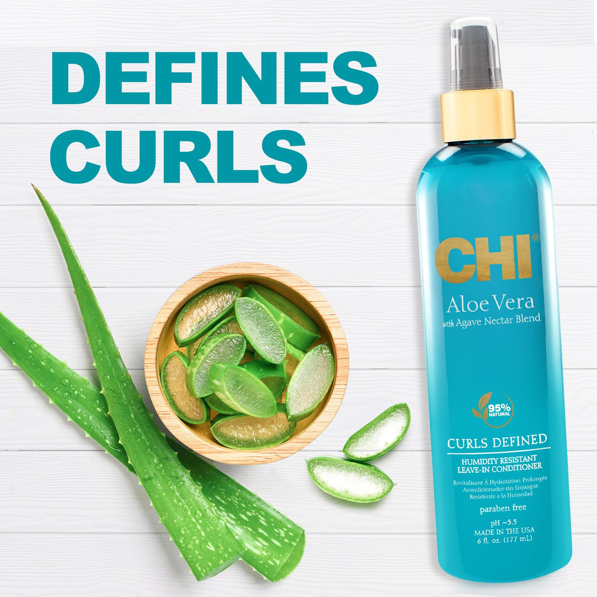 CHI before and after frizz control comparison showing smoother hair benefit