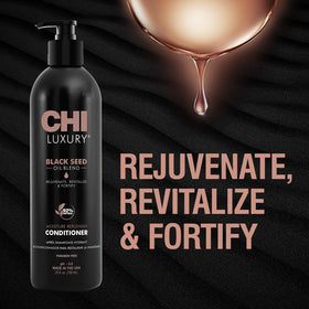 CHI conditioner with matching shampoo duo showing complete moisture routine benefit