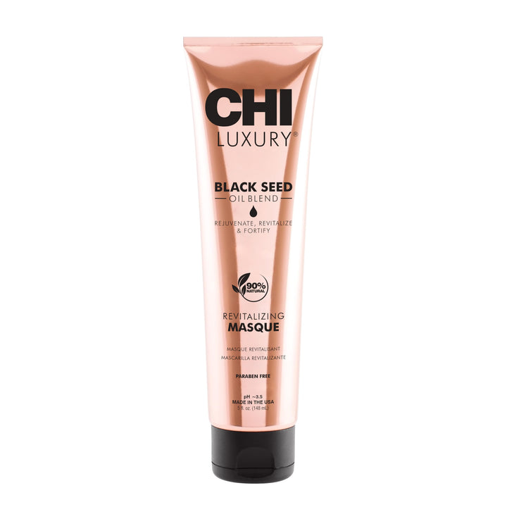 CHI masque front packaging showing jar and brand for clear product ID and appeal