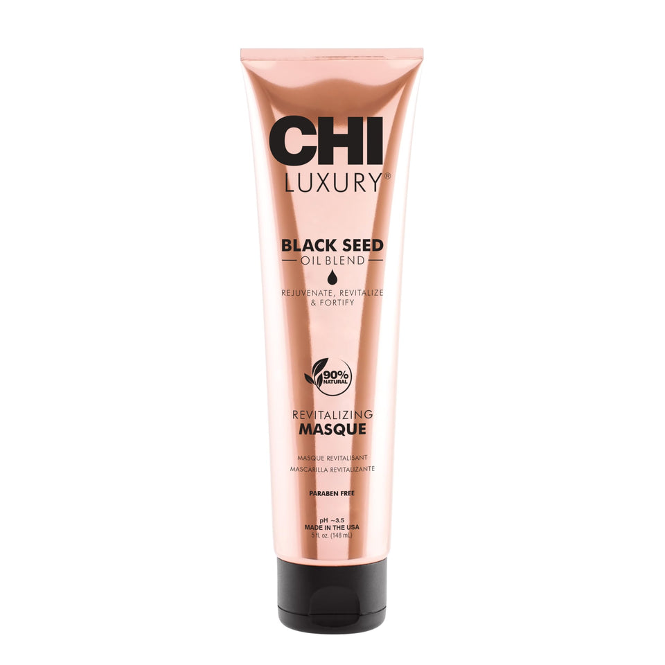 CHI masque front packaging showing jar and brand for clear product ID and appeal