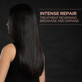 CHI before and after hair photo showing restored shine and smoother texture