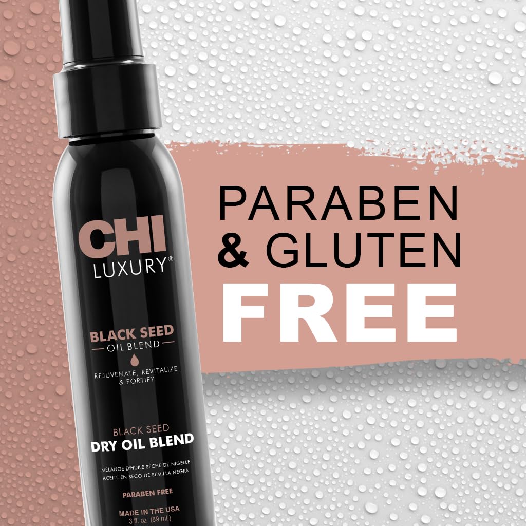 CHI before and after shine comparison illustrating glossy finish benefit