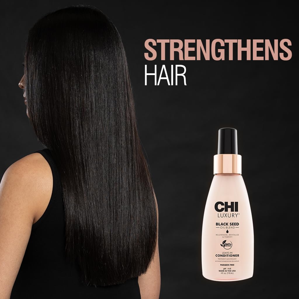 CHI close-up of product label highlighting black seed oil
