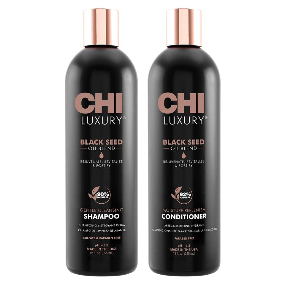 CHI front packaging showing both 12 fl oz bottles and product identity benefit