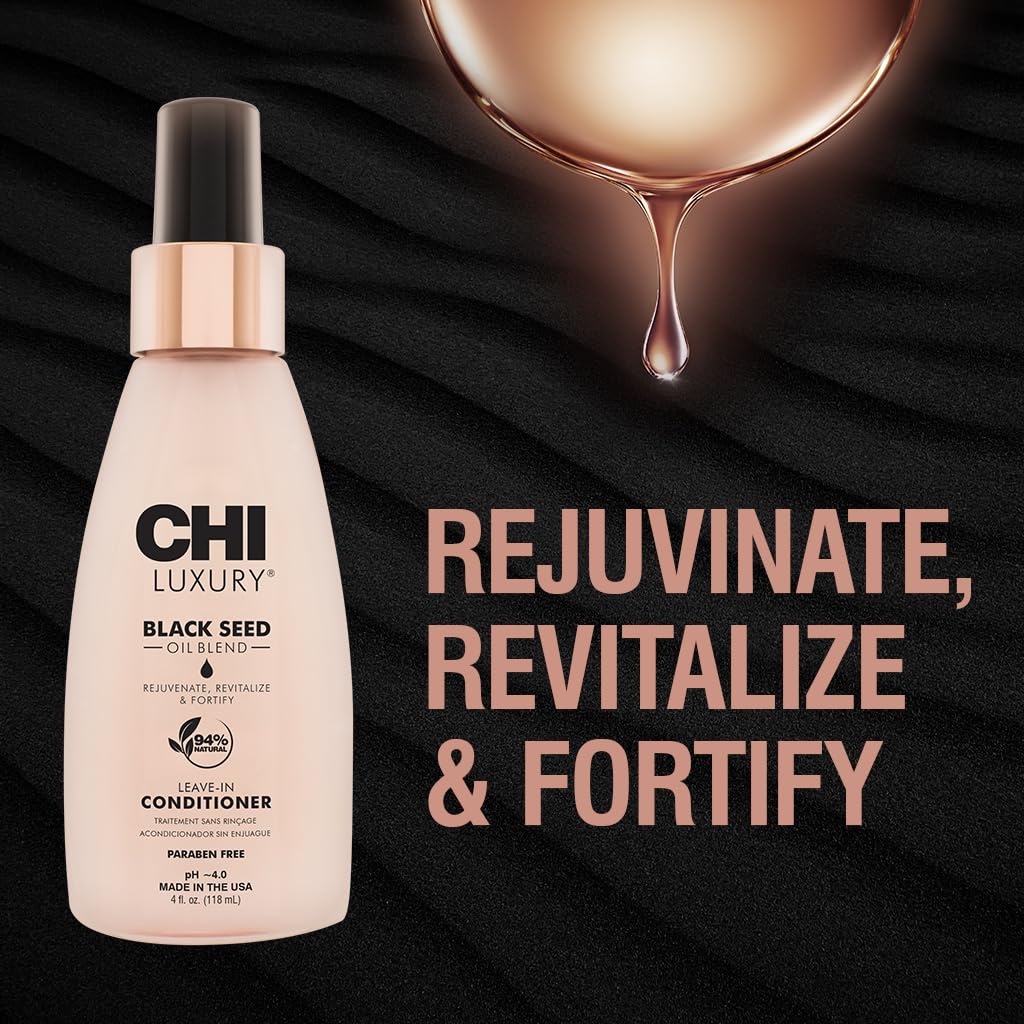 CHI spray misting onto towel-dried hair for easy detangling
