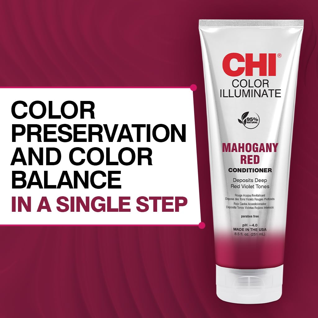 CHI label close-up highlighting product ingredients and usage benefits