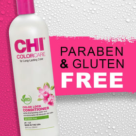 CHI on bathroom shelf styled for at-home salon-quality routine