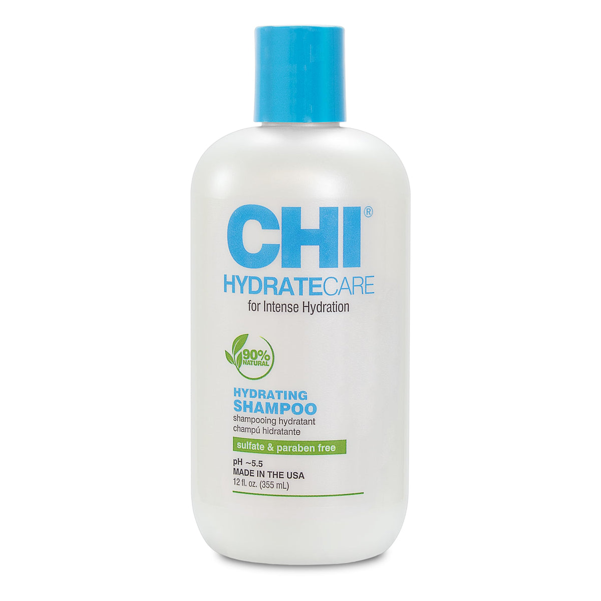CHI HydrateCare front bottle showing label and 12 oz size for clear product identification and trust