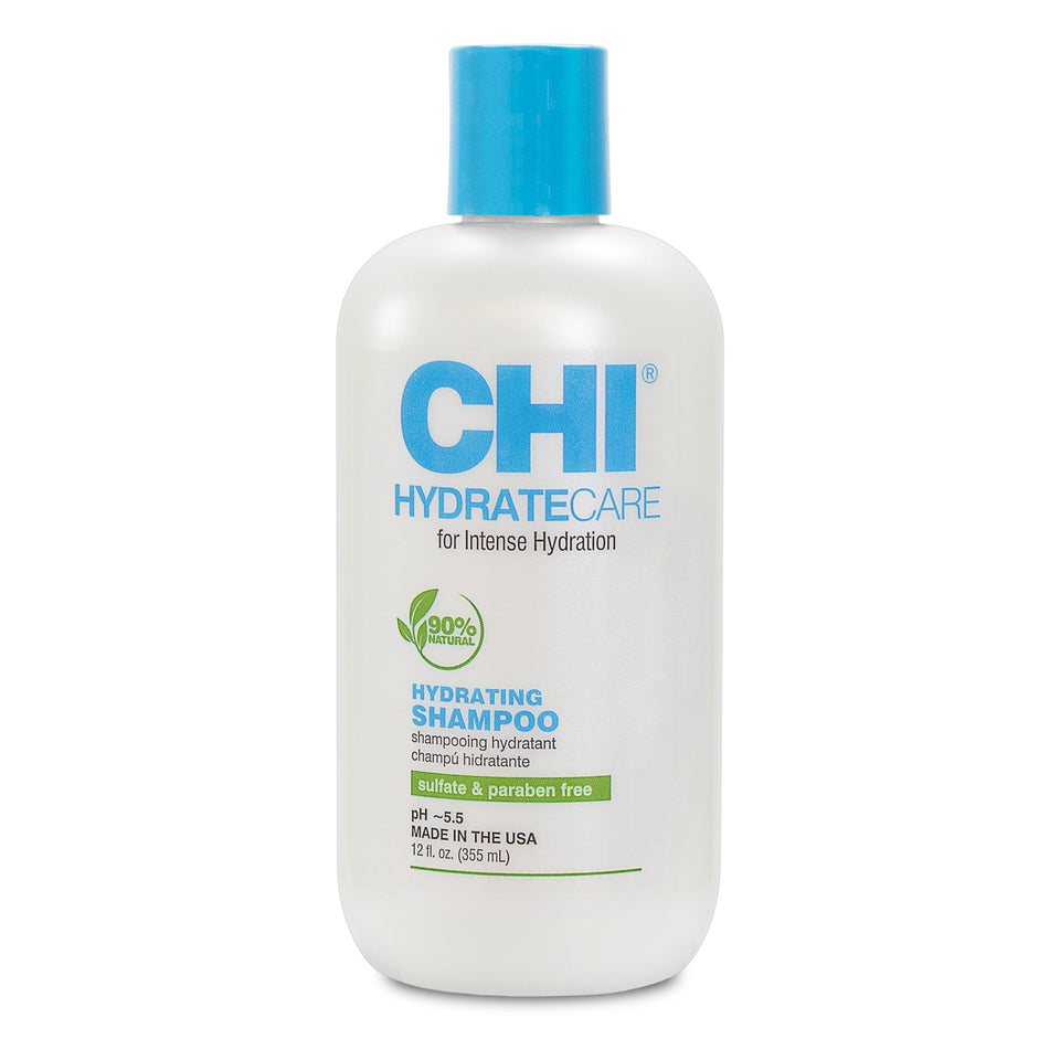 CHI HydrateCare front bottle showing label and 12 oz size for clear product identification and trust