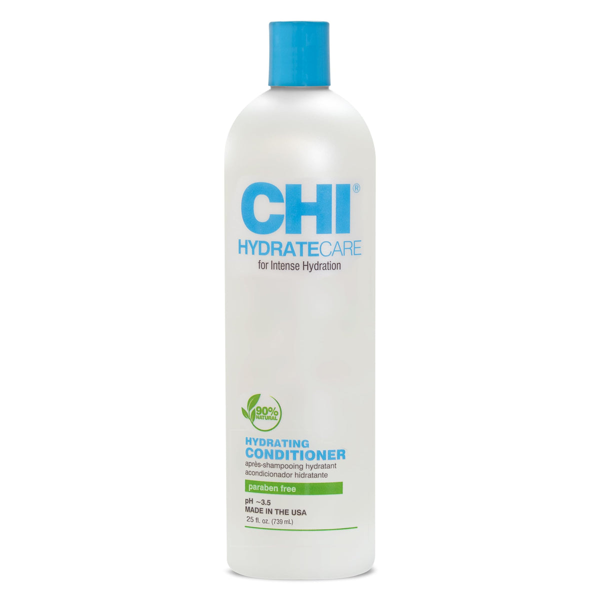 CHI bottle front packaging showing label and 25 oz size benefits