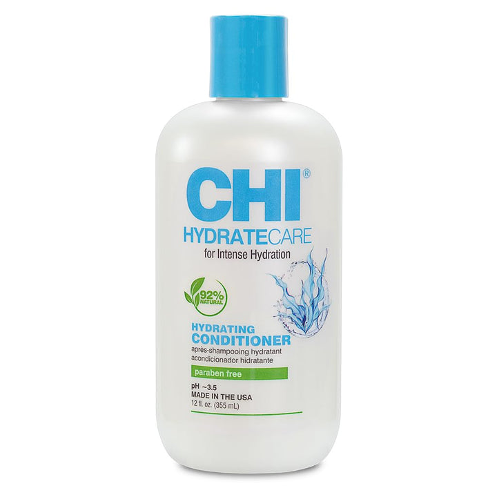 CHI front packaging showing 12 oz bottle and brand benefit