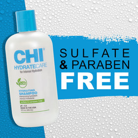 CHI HydrateCare next to common objects showing 12 oz scale for accurate size expectation